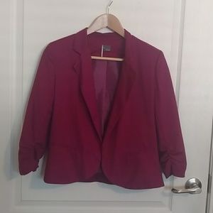 UO Sparkle and Fade Magenta blazer sz med